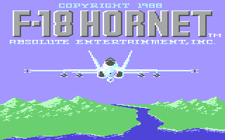 F-18 Hornet screenshot 2 for Commodore 64